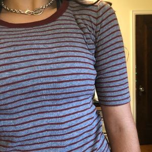 MADEWELL ribbed striped t-shirt